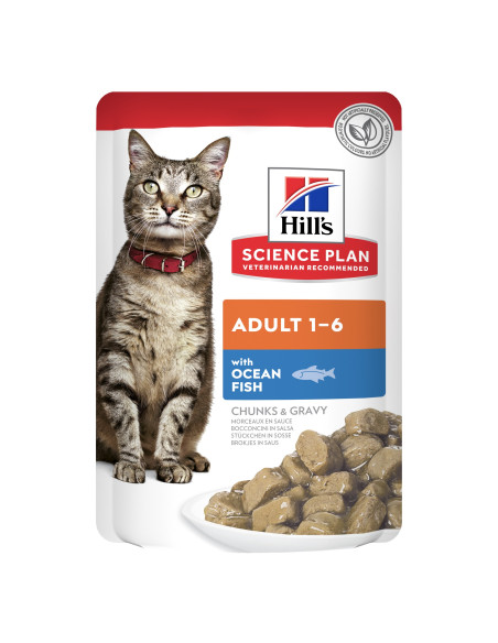 Hill's Science Plan Adulto Frango, Peixe do Oceano e Vaca (Multipack) 12x85gr