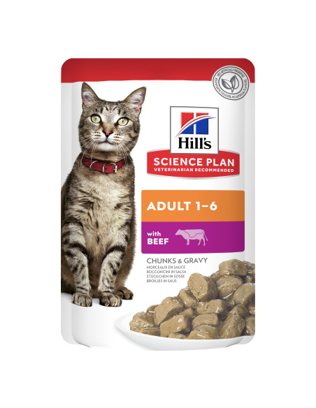 Hill's Science Plan Adulto Frango, Peixe do Oceano e Vaca (Multipack) 12x85gr