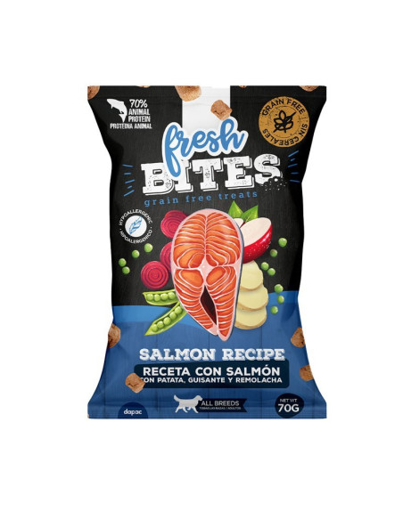 Fresh Bites Grain Free Snacks p/ cão com Salmão 70gr
