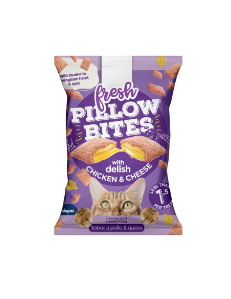 Fresh Pillow Bites Snacks p/ Gato com Frango e queijo 40gr