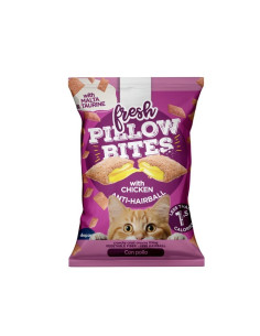 Fresh Pillow Bites Snacks p/ Gato Hairball com Frango 40gr