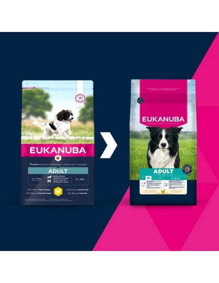 Eukanuba Adult Medium Breed Frango 12Kg