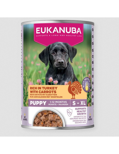 Eukanuba Cão Húmidos Puppy Perú com Cenouras