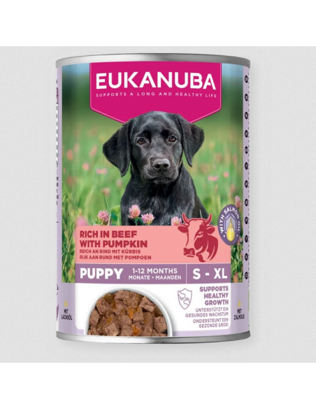 Eukanuba Cão Húmidos Puppy Carne de Vaca com Abóbora