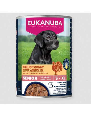 Eukanuba Cão Húmidos Sénior Perú com Cenouras