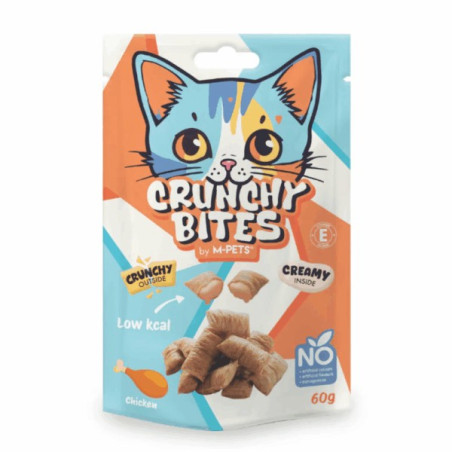 Crunchy Bites Snacks Gato com Frango 60gr