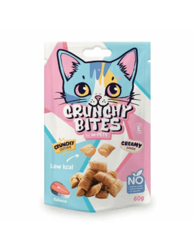 Crunchy Bites Snacks Gato com Salmão 60gr