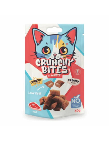 Crunchy Bites Snacks Gato com Vaca 60gr