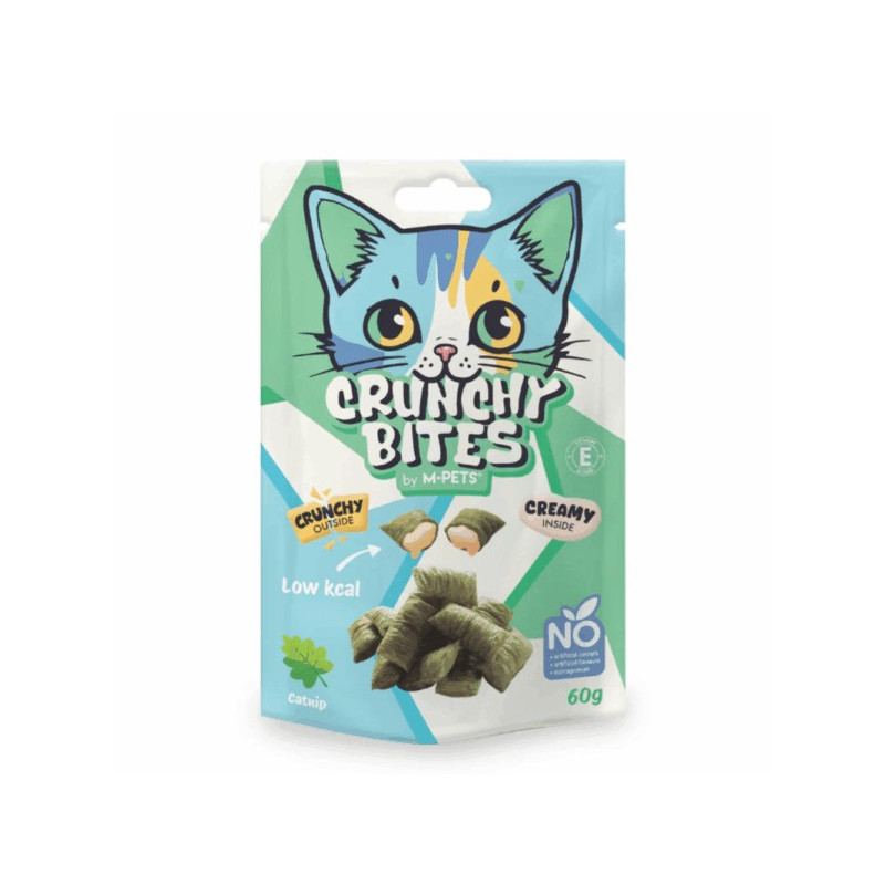 Crunchy Bites Snacks Gato com Catnip 60gr