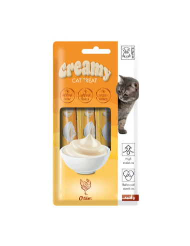 Creamy Snacks Gato com Frango 60gr (4x15gr)