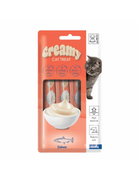 Creamy Snacks Gato com Salmão 60gr (4x15gr)