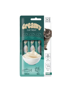 Creamy Snacks Gato com Salmão e Vaca 60gr (4x15gr)