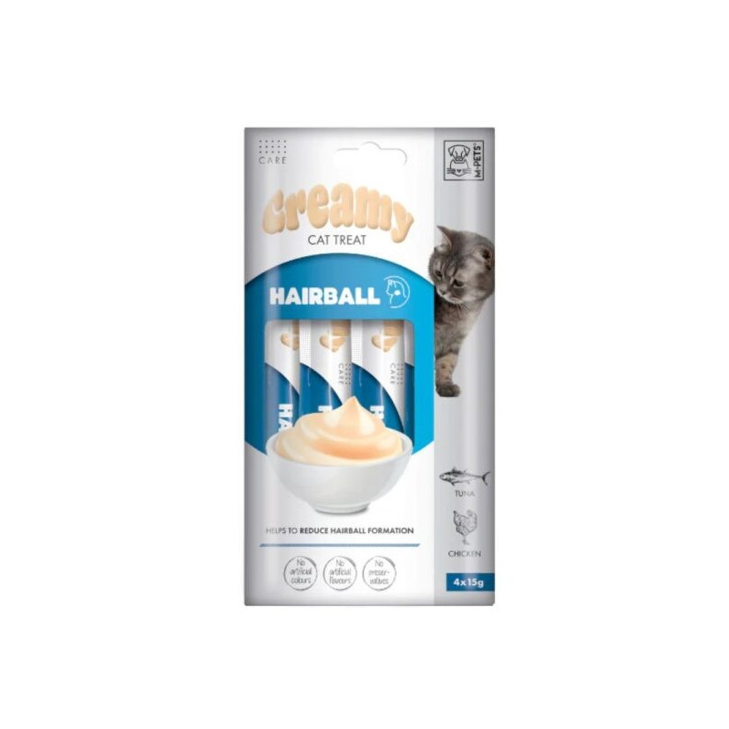Creamy with Function Snacks Gato Hairball Atum e Frango 60gr (4x15gr)