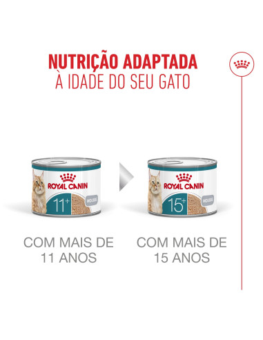 Royal Canin Ageing +11 (Mousse), Gatos, Húmidos, Sénior, Alimento