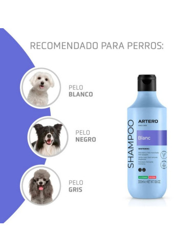 Champô Artero Blanc (p/ pêlos brancos e pretos) 300ml