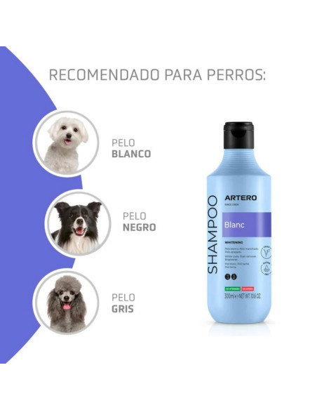 Champô Artero Blanc (p/ pêlos brancos e pretos) 300ml
