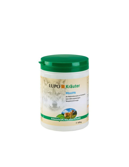 Suplemento Lupo Kräuter em pellets