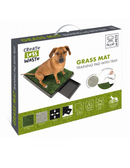M-Pets Puppy Pad Grass Com Tabuleiro 58x46cm