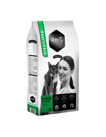Amity Gato Premium Esterilizado Frango e Arroz