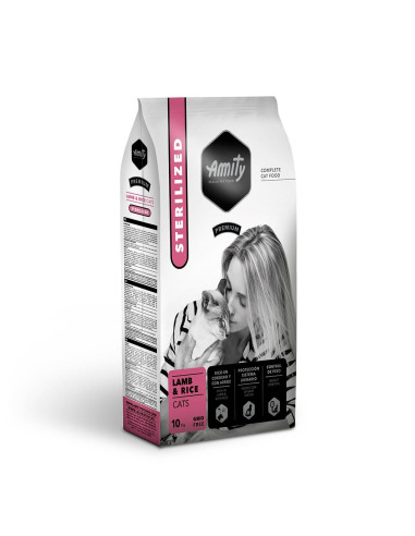 Amity Gato Premium Esterilizado Cordeiro e Arroz