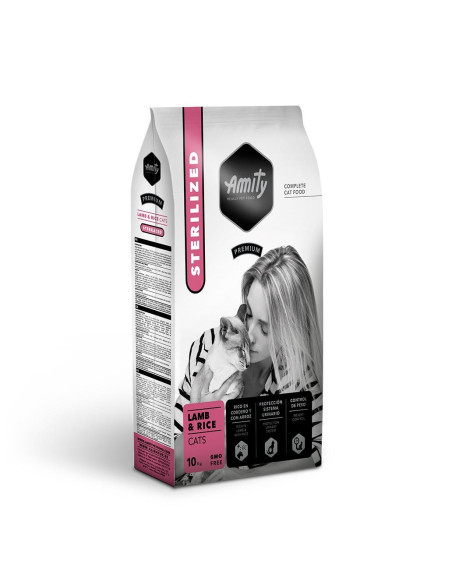 Amity Gato Premium Esterilizado Cordeiro e Arroz