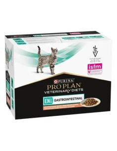 Purina Pro Plan VET Gato Húmidos EN Gastrointestinal Salmão 10x85gr