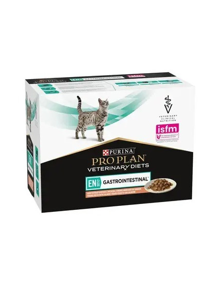 Purina Pro Plan VET Gato Húmidos EN Gastrointestinal Salmão 10x85gr
