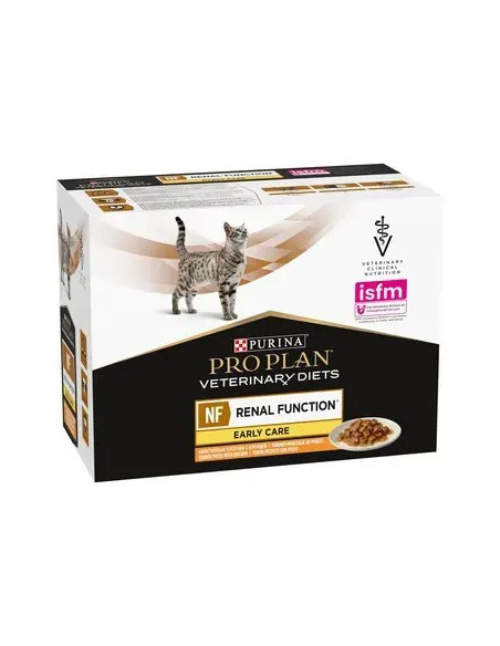 Purina Pro Plan VET Gato Húmidos NF Renal Fuction EarCare Frango 10x85gr