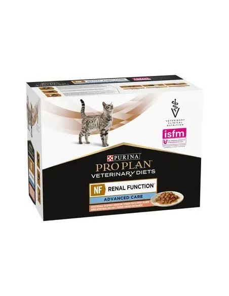 Purina Pro Plan VET Gato Húmidos NF Renal Fuction Advanced Care Salmão 10x85gr