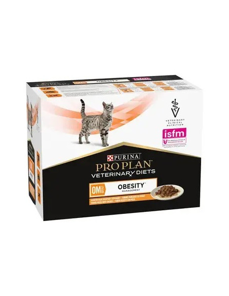 Purina Pro Plan VET Gato Húmidos OM Obesity Management Frango 10x85gr