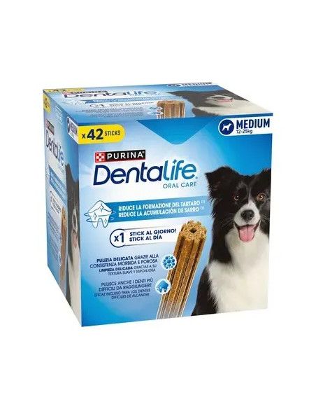 PURINA DentaLife Snacks Medium 12-25kg  (Big pack 42 sticks)