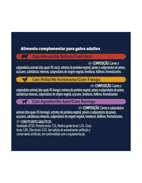 Purina Gatos Húmidos Felix Soup Original (seleção do campo) 6x48gr.