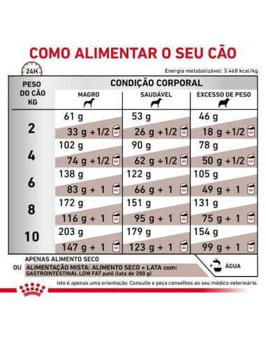 Royal Canin Veterinary Diet Cão Gastrointestinal Low Fat Small Dog