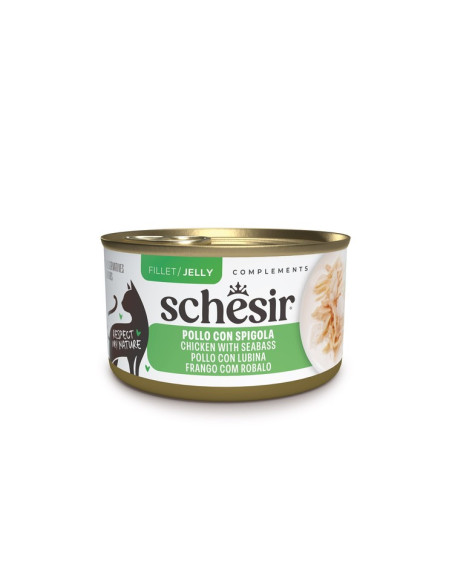 Schesir Gato Húmidos in Jelly Filetes de Frango com Robalo