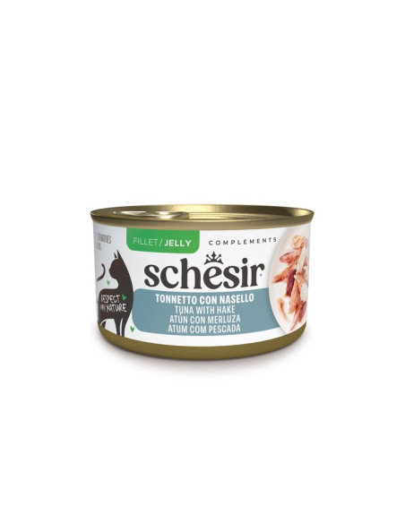 Schesir Gato Húmidos in jelly Atum com Pescada