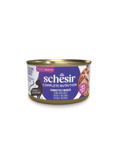Schesir Gato Húmidos Complete Nutrition in broth Atum com Carne