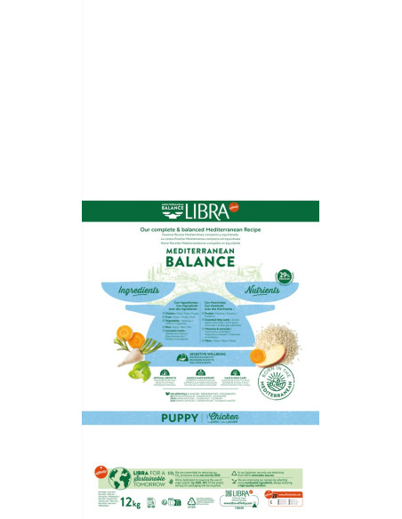 Libra Cão Puppy Frango e Arroz 15Kg