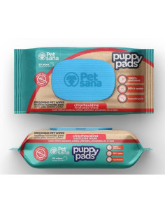 Dapac PetSana Toalhitas de Limpeza Clorhexidina p/ Cão e Gato 60 uni.