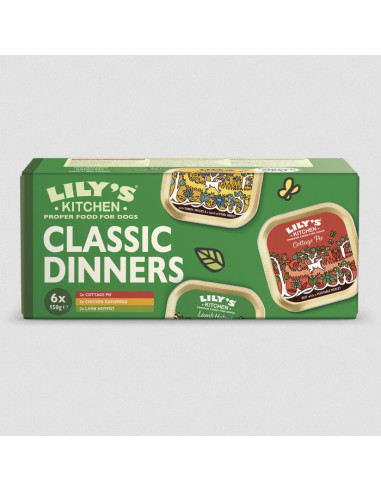 Lily's Kitchen Cão Húmidos Classic Dinners Multipack 6x150gr