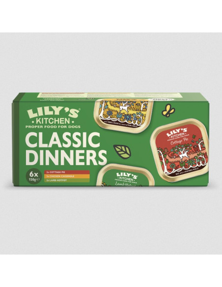 Lily's Kitchen Cão Húmidos Classic Dinners Multipack 6x150gr
