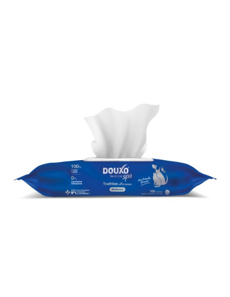 Douxo Spa Toalhitas p/ cães e gatos 100un