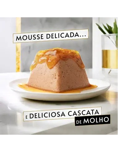 GOURMET Revelations Mousse com Peixe do Oceano e uma cascata de molho