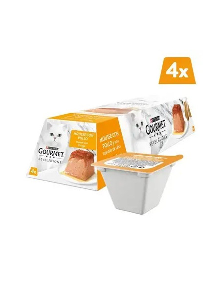 GOURMET Revelations Mousse com Frango e cascata de molho Frango 4x57gr