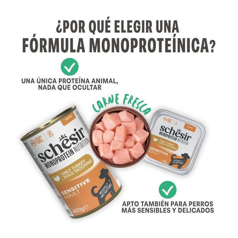 Schesir Cão Húmidos Sensitive Perú Monoprotein