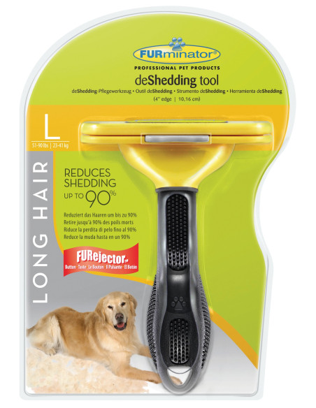 Furminator Escova Cães Raça Grande Pêlo Longo ( + 5cm) - L