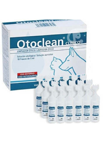 Otoclean - Limpeza de Ouvidos Cães e Gatos 18X5ml