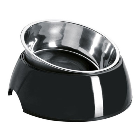Alimentador/Bebedouro Hunter Melamina/Inox Preto - XL (1400ml)