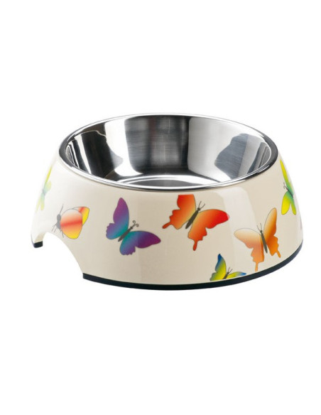 Alimentador/Bebedouro Hunter Melamina/Inox com Borboletas M - (350ml)