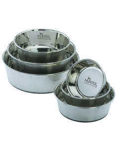 Alimentador/Bebedouro Hunter em Aço Inoxidável Antiderrapante- XXL  (2,7 L) 2