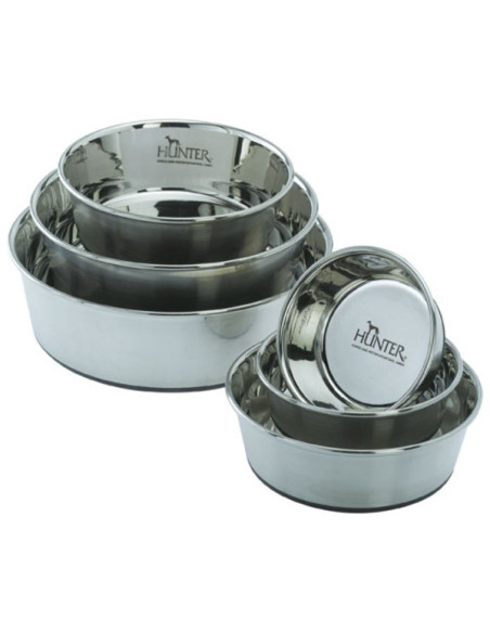 Alimentador/Bebedouro Hunter em Aço Inoxidável Antiderrapante - S (0,35 L)